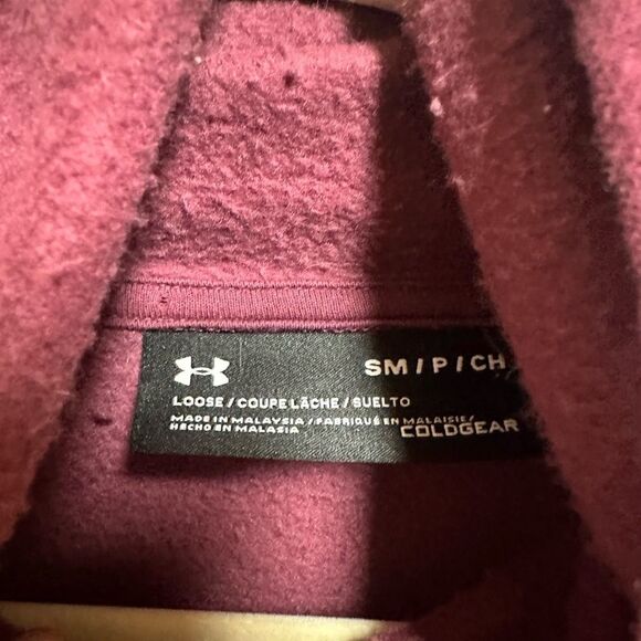Under Armour ColdGear ladies s Loose Fit Pullover Hoodie. Mock Neck - Picture 4 of 6